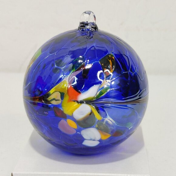 3 Pieces Huta Szkla Zorza Handmade Holiday Glass Ornament From Poland - Picture 2 of 9